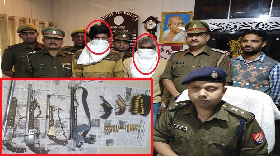 Baghpat crime, two accused arrested in encounter in uttar pradesh