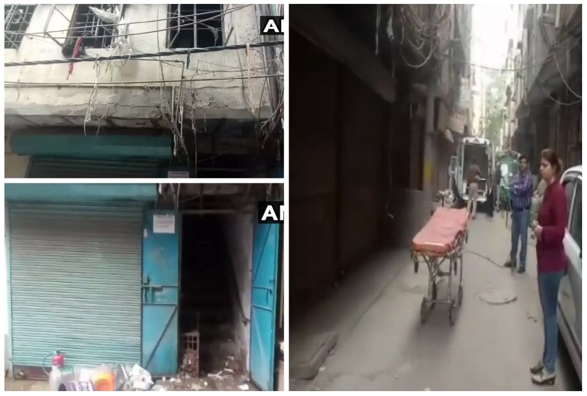 delhi karol bagh area fire breaks out in a factory four dead some injured