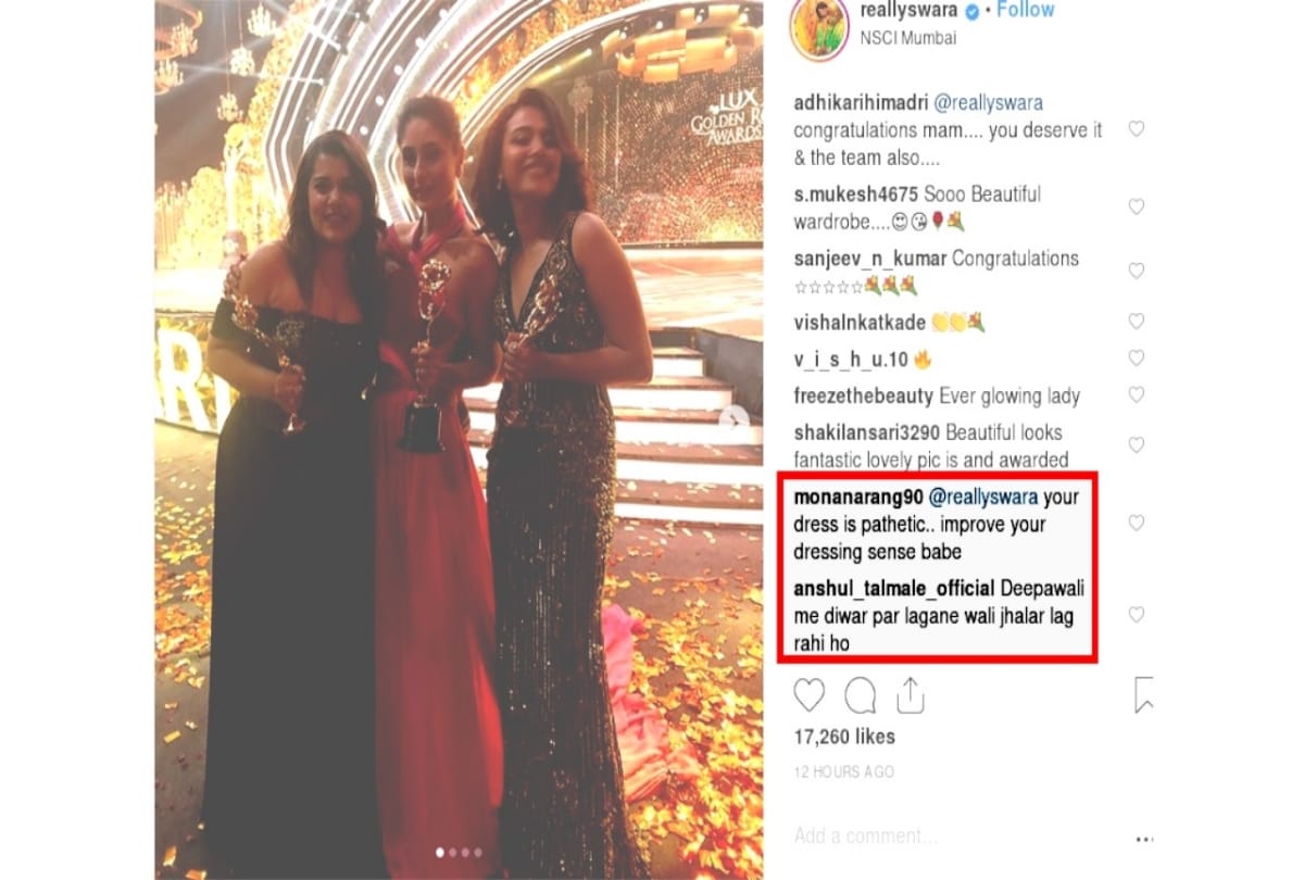 Lux Golden Rose Awards: taapsee pannu and swara bhaskar troll for their dress