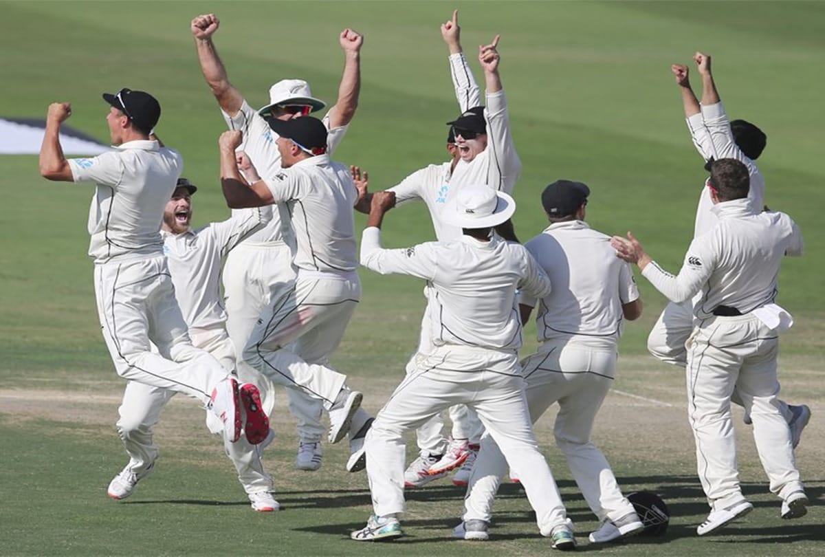 NZvPAK: New Zealand beat Pakistan by four runs in first Test