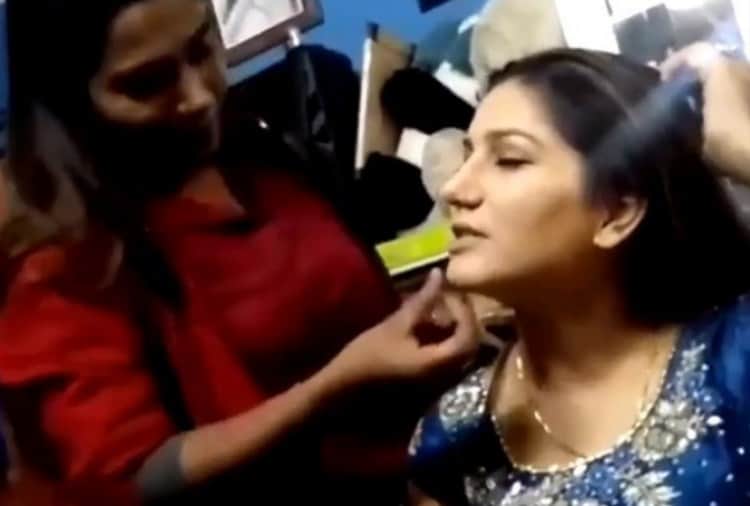 Chandigarh, Sapna Choudhary Makeup Room Photos and Video Viral