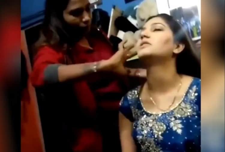 Chandigarh, Sapna Choudhary Makeup Room Photos and Video Viral