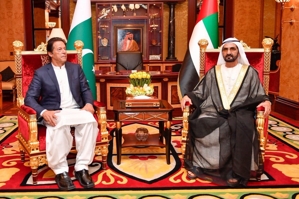 Imran Khan is in the United Arab Emirates PM Sheikh Mohammed says for financial help