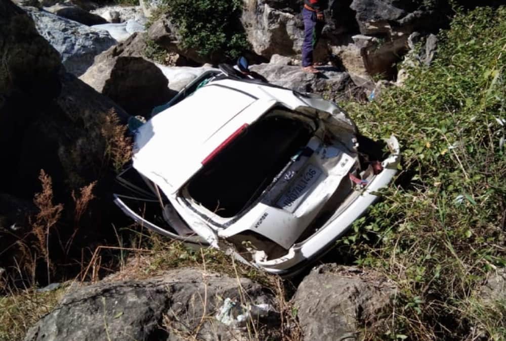 Whole Family Killed During Car Fell into ditch in uttarkashi