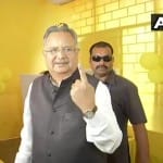 सीएम रमन सिंह ने किया मतदान