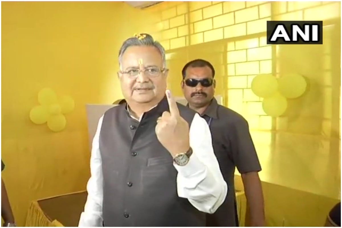 सीएम रमन सिंह ने किया मतदान