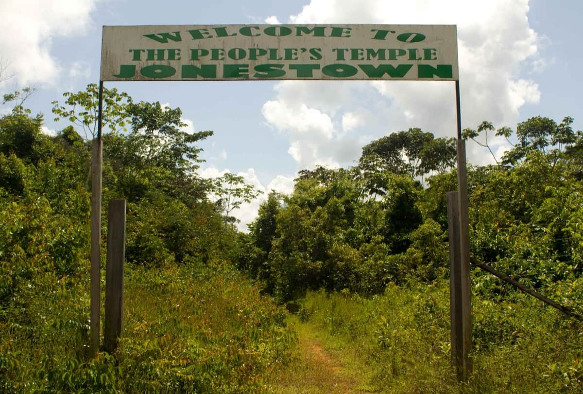 Jonestown Mass Suicide when more than 900 people take their own lives by consuming poison