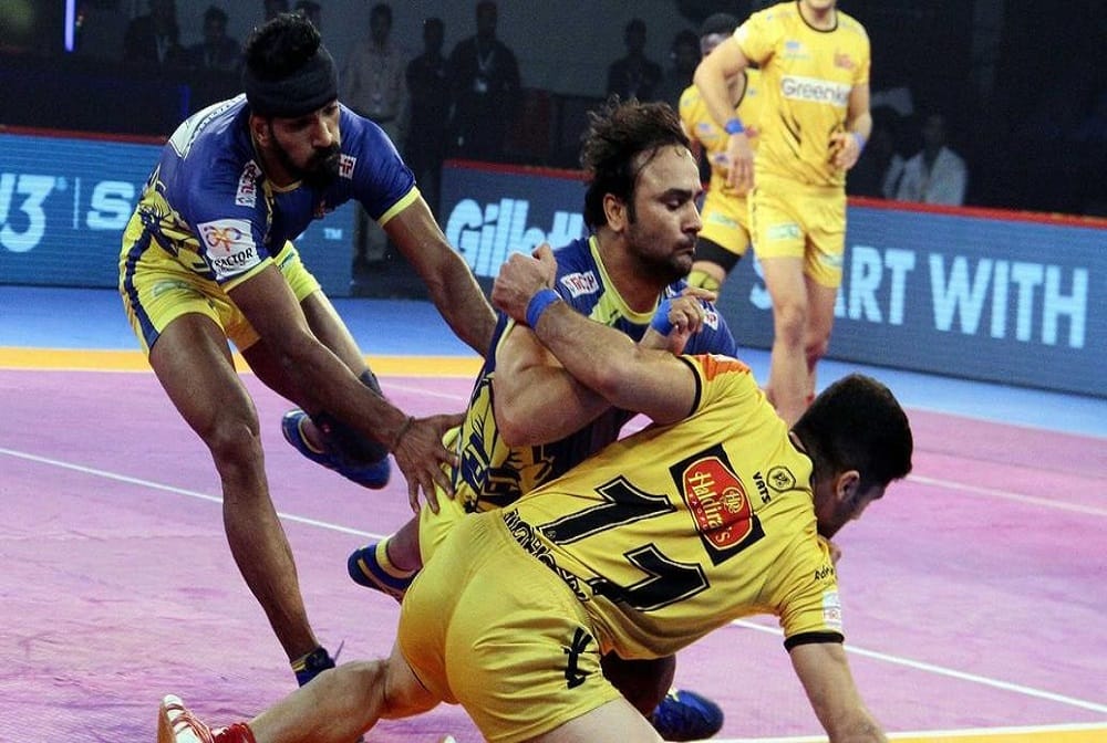 Tamil Thalaivas beat Telugu Titans by 27-23 in pro kabaddi 2018