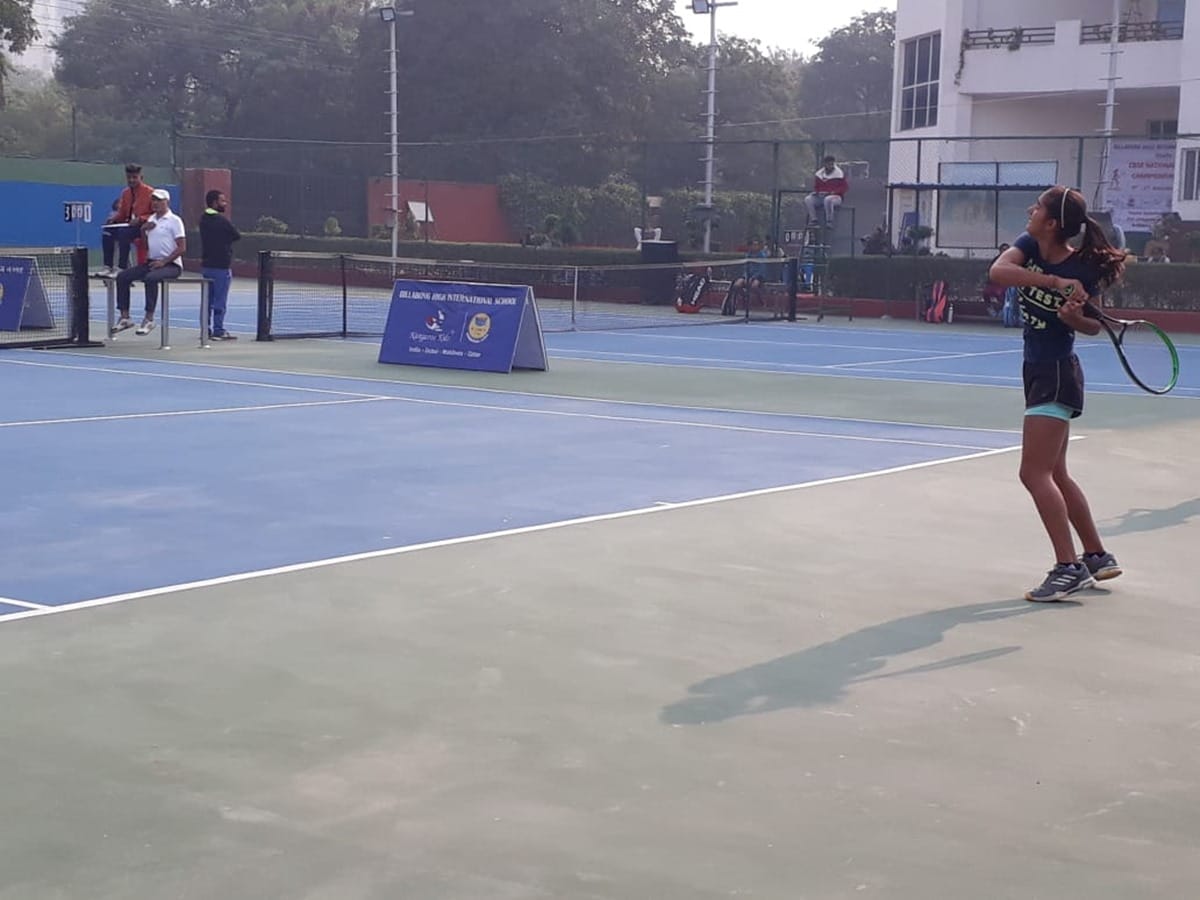 cbse national tennis tournament is played in billabong high international school