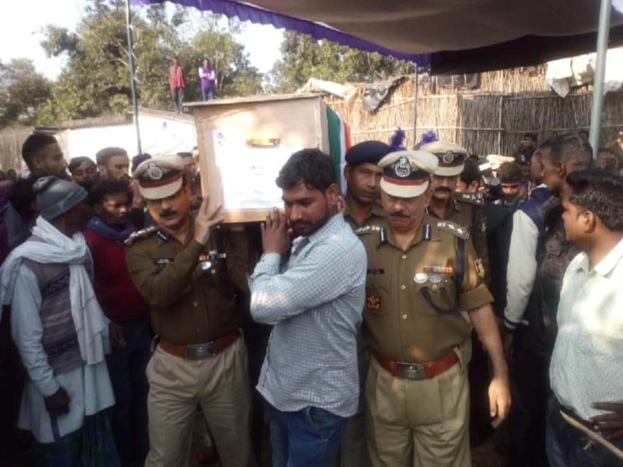Martyred jawan chandrika prasad Funeral emotional photos