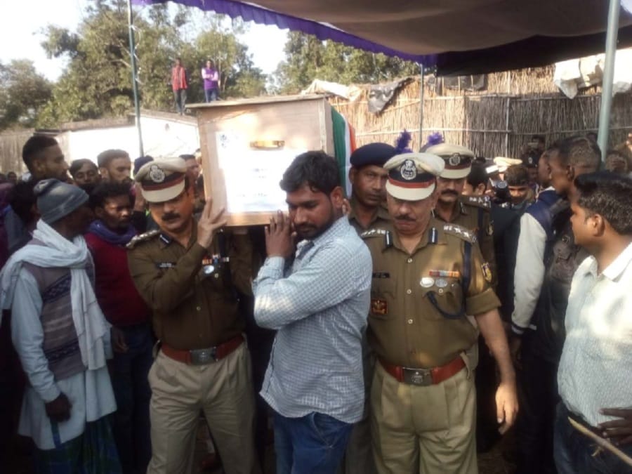 Martyred jawan chandrika prasad Funeral emotional photos