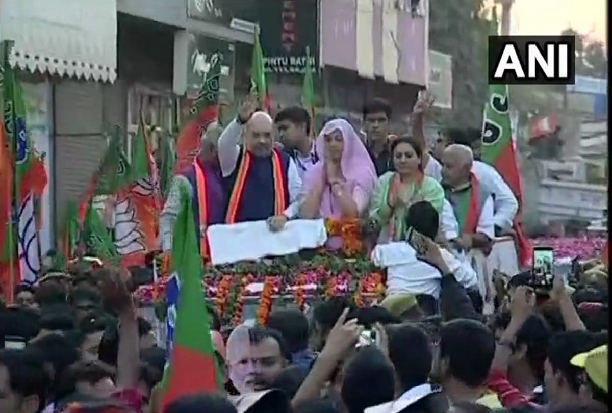 rajasthan assembly election 2018:  amit shah road show campaign bikaner