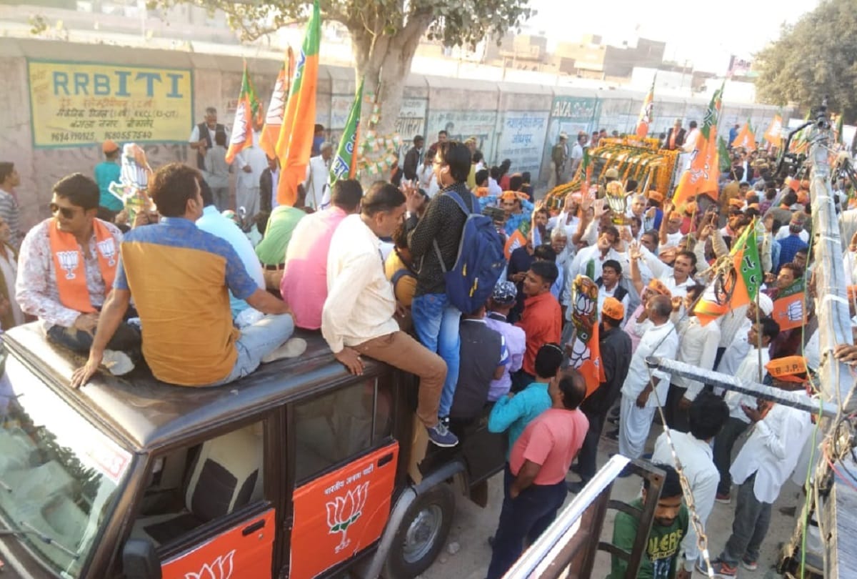 rajasthan assembly election 2018:  amit shah road show campaign bikaner