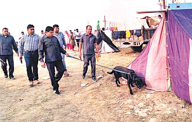 Ats is on duty in amroha's tigri mela