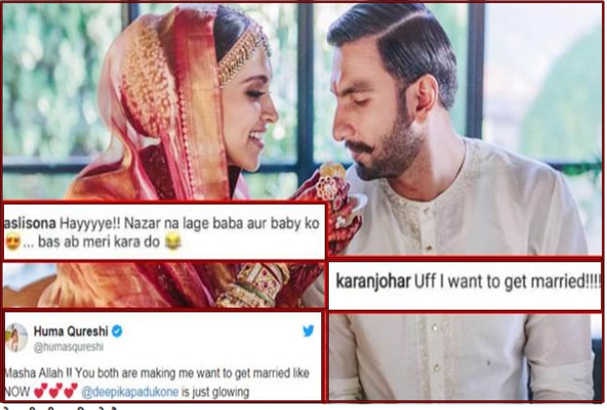 karan johar comment on deepika ranveer wedding pictures