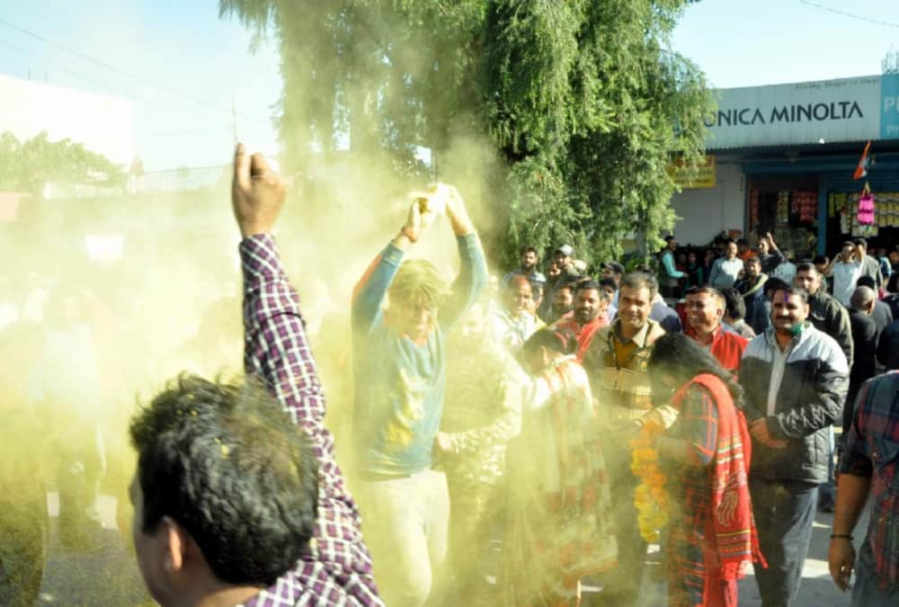 Uttarakhand Nikay chunav 2018 Victory celebration Photos