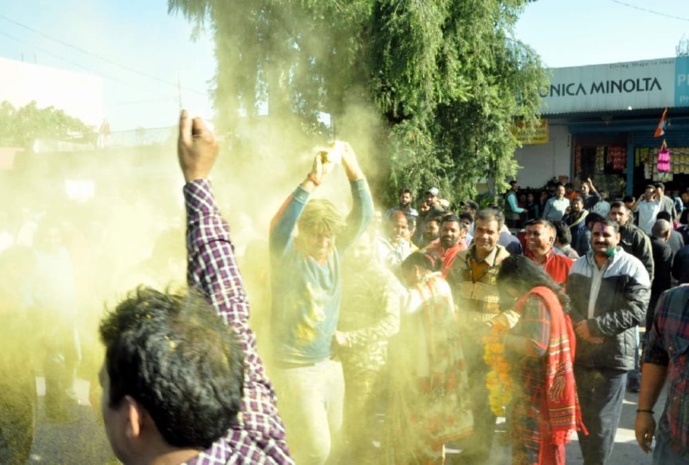Uttarakhand Nikay chunav 2018 Victory celebration Photos