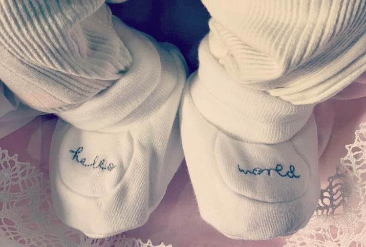 neha dhupia and angad bedi daughter mehr dhupia bedi first photo viral
