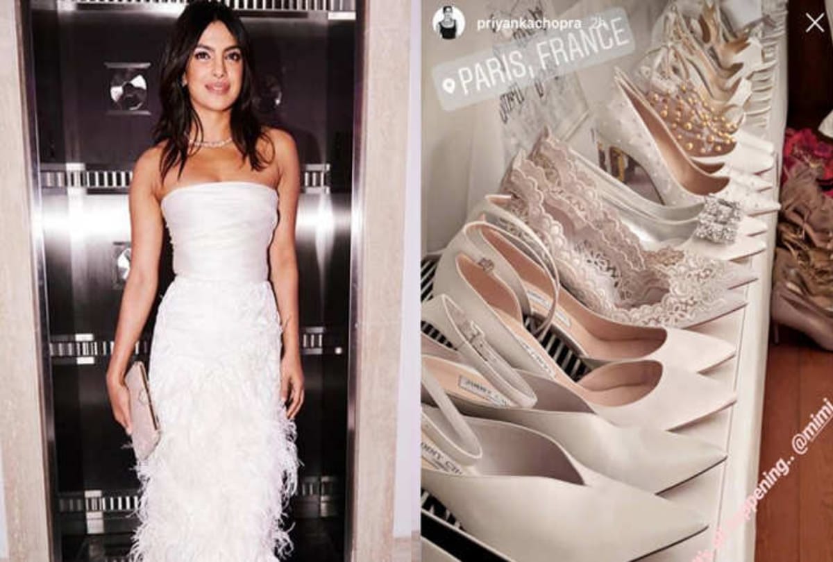 Priyanka Chopra wedding shopping in Paris for wedding with Nick Jonas