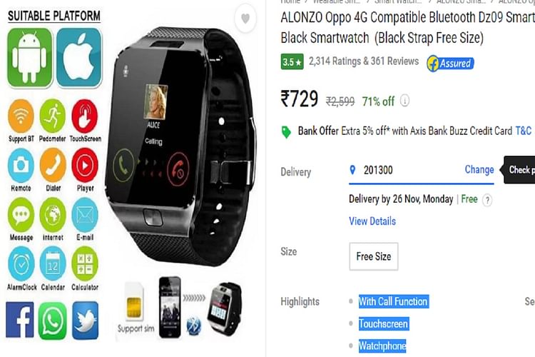 Alonzo oppo clearance 4g smart watch