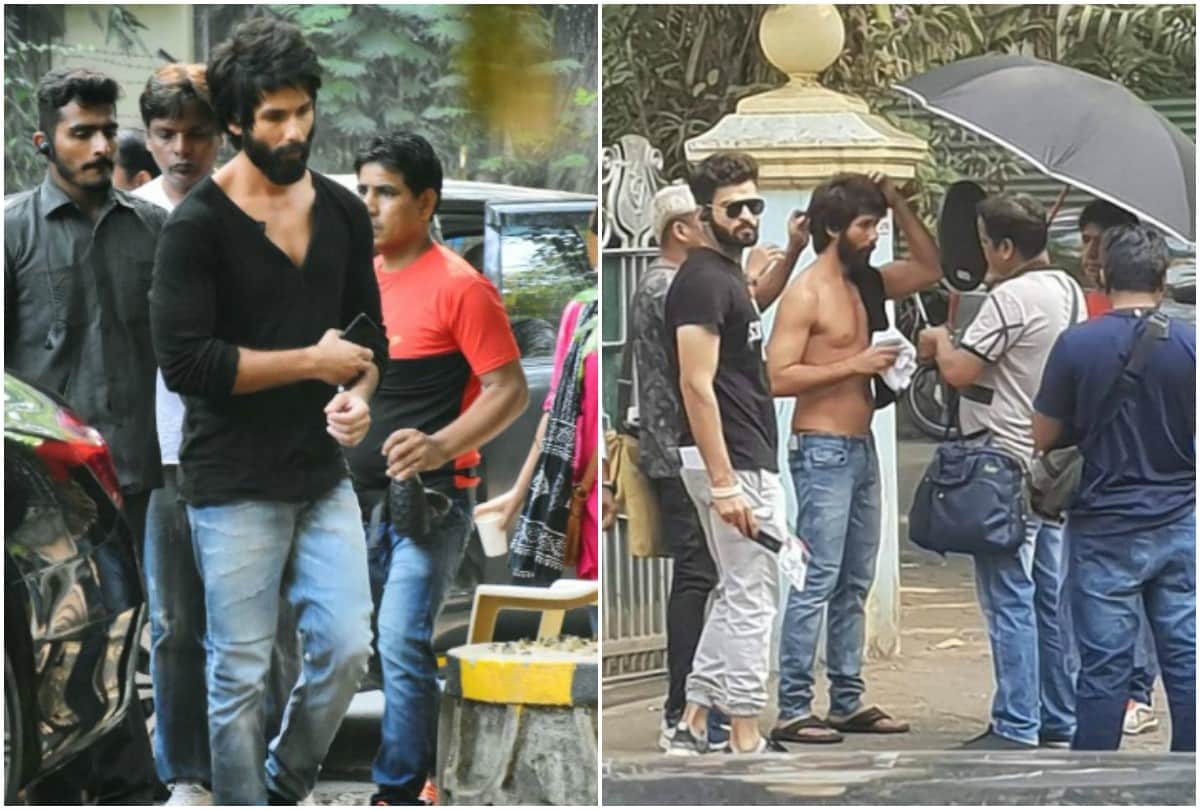 shahid kapoor look leak from the sets of kabir singh