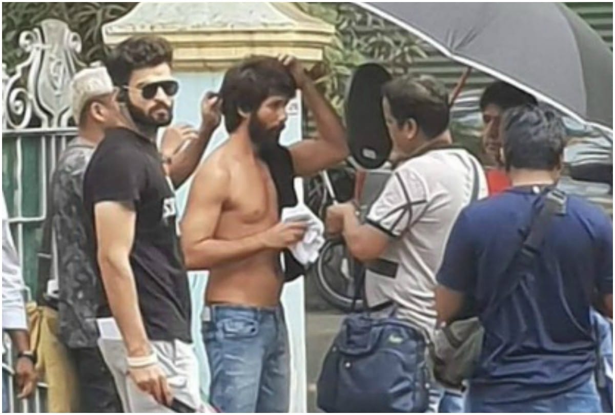 shahid kapoor look leak from the sets of kabir singh