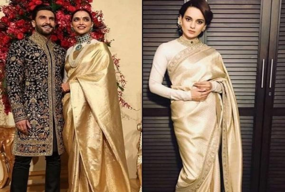 Deepika Padukone copied Kangana Ranaut look of Bangalore reception