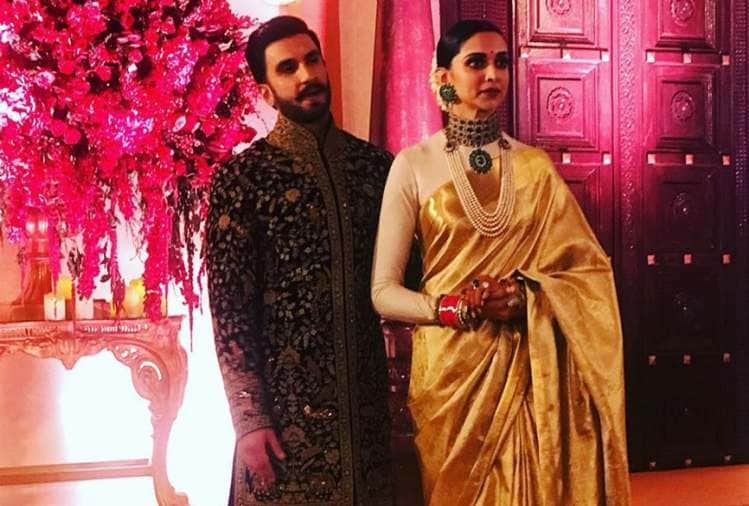 is deepika padukone copy anushka sharma look in their wedding reception have a look