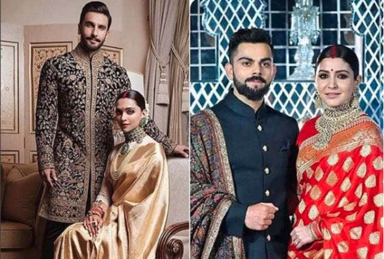 is deepika padukone copy anushka sharma look in their wedding reception have a look