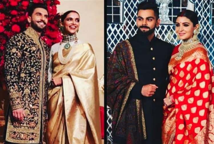 is deepika padukone copy anushka sharma look in their wedding reception have a look