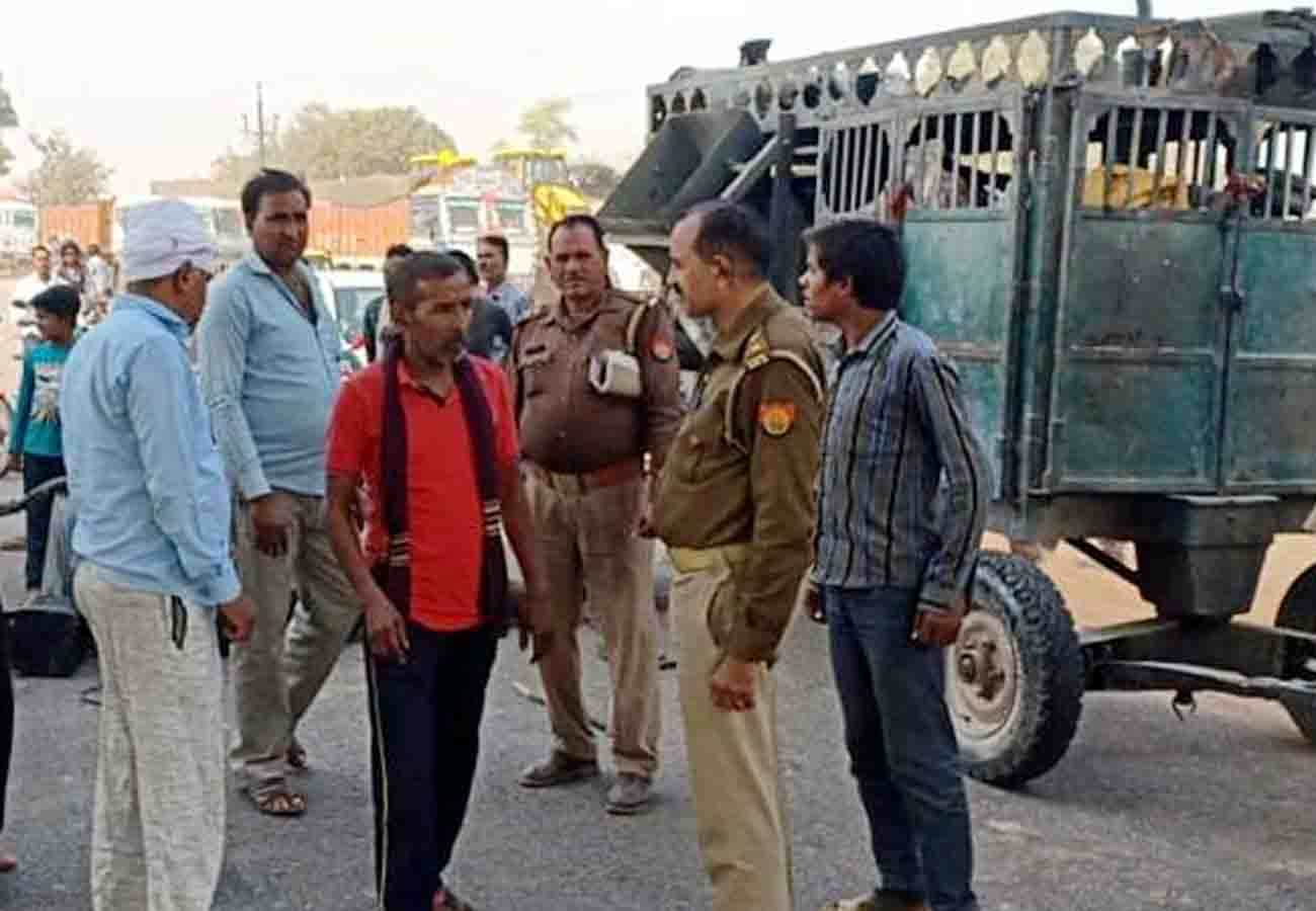 man lost his life in painful accident in kanpur dehat