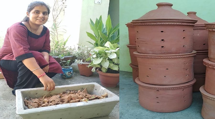 Meerut, Organic gold is being made from household waste and Swati has done its research