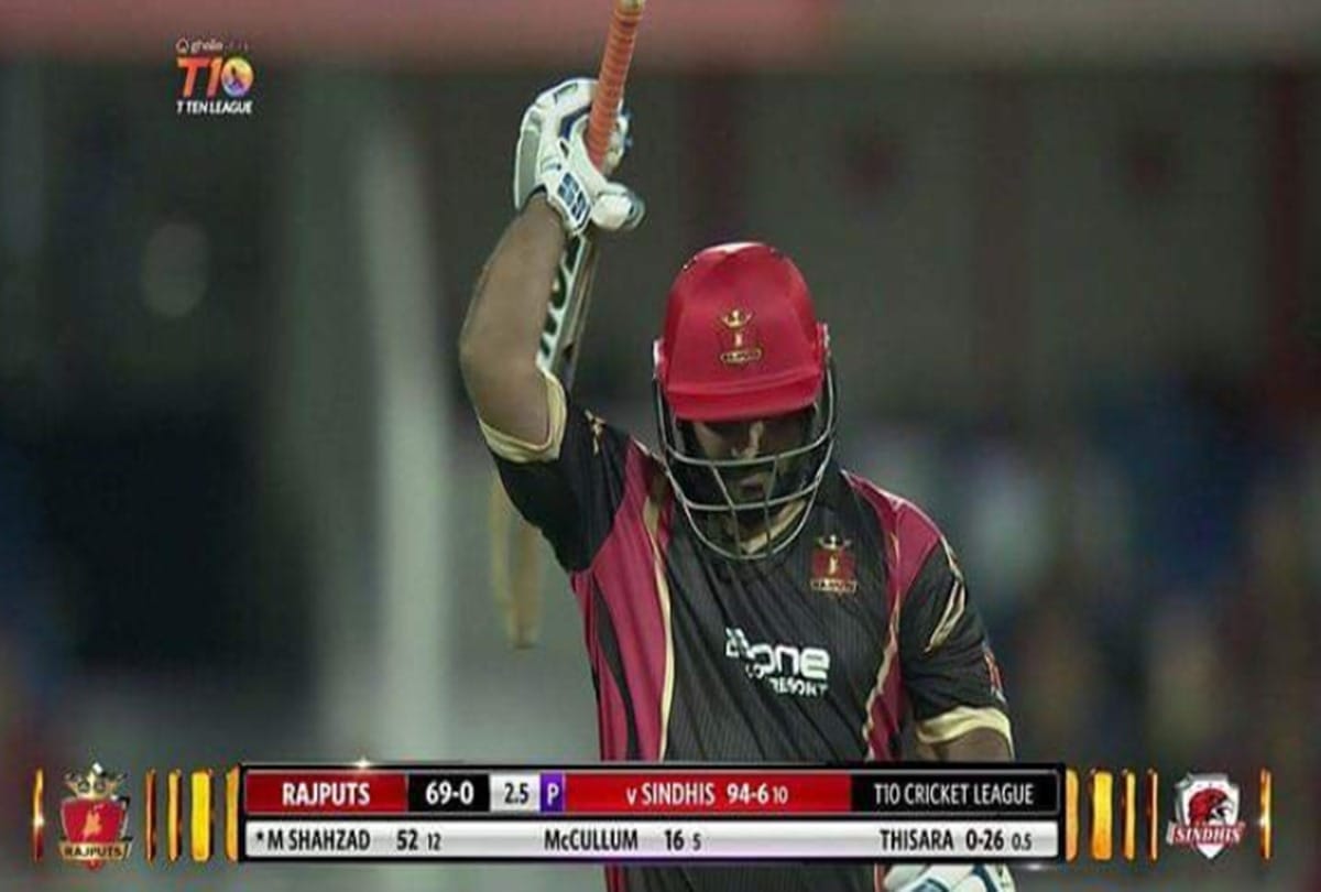 VIDEO: Mohammad Shahzad's 16-Ball 74 Sets T10 League On Fire 