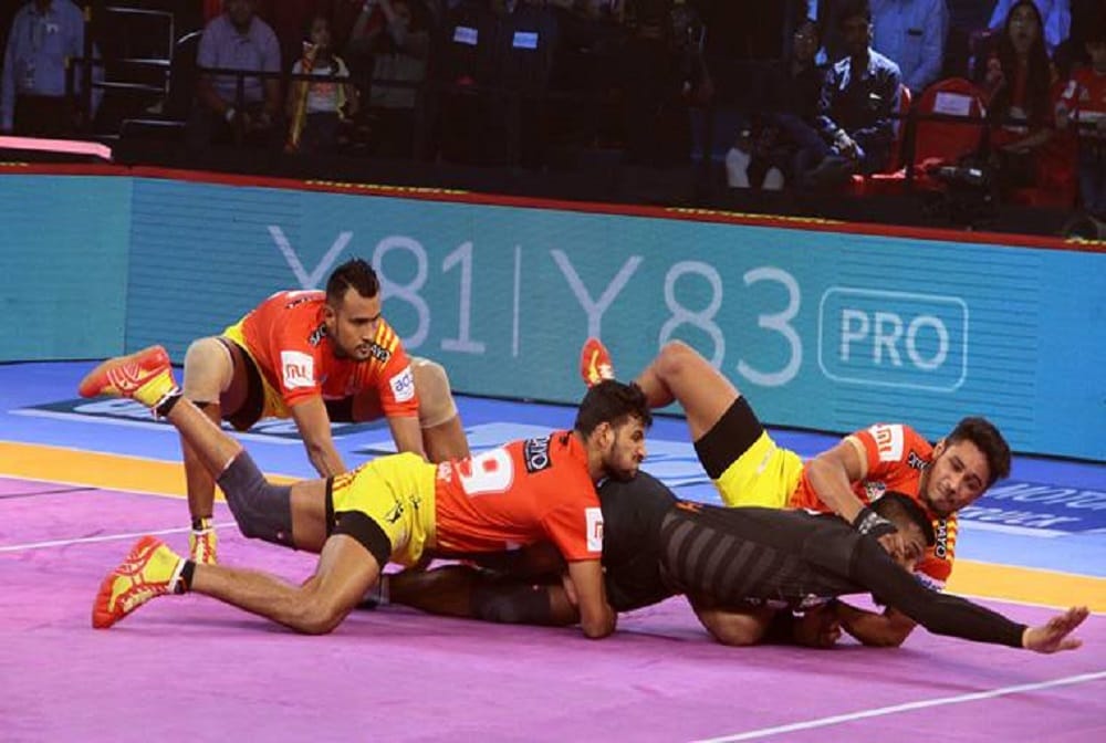 Gujarat Fortunegiants beat Haryana Steelers by 40-31 in pro kabaddi 2018