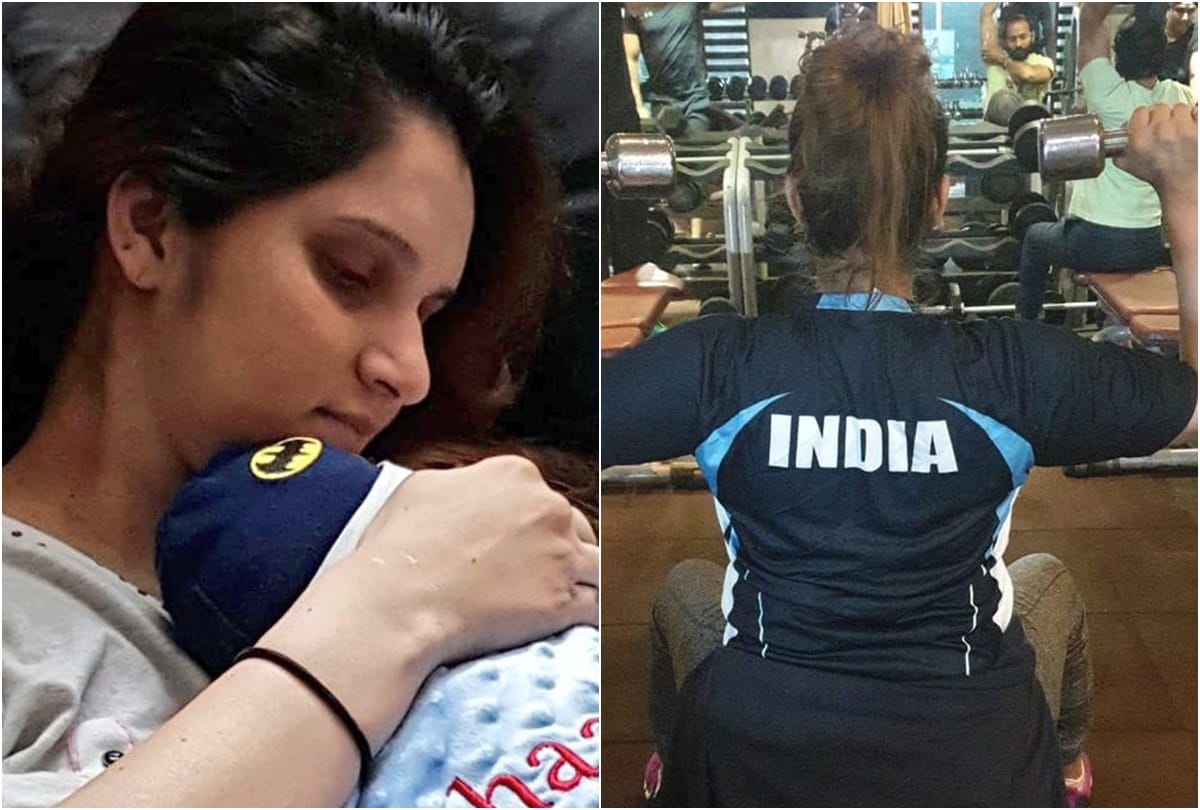 Indian Tennis superstar sania mirza shares picture with son izhaan miza malik on twitter