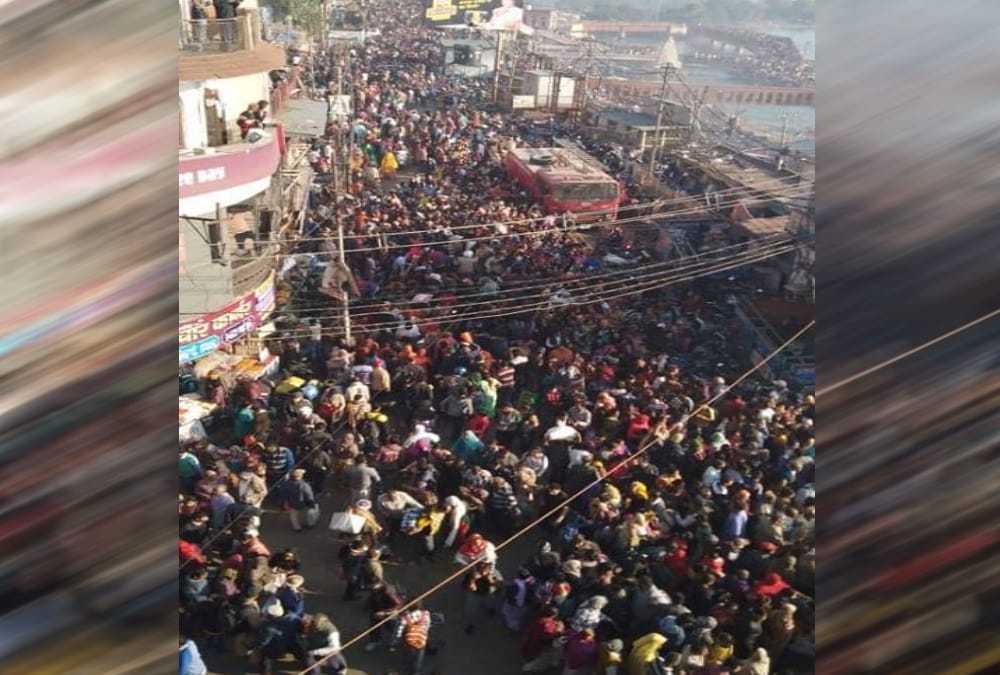 kartik purnima 2018 ganga snan Pilgrims Panic on Har ki pauri haridwar