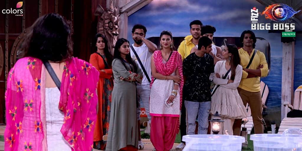 Bigg Boss 12 rohit jasleen matharu and meghan had been in jail in this week