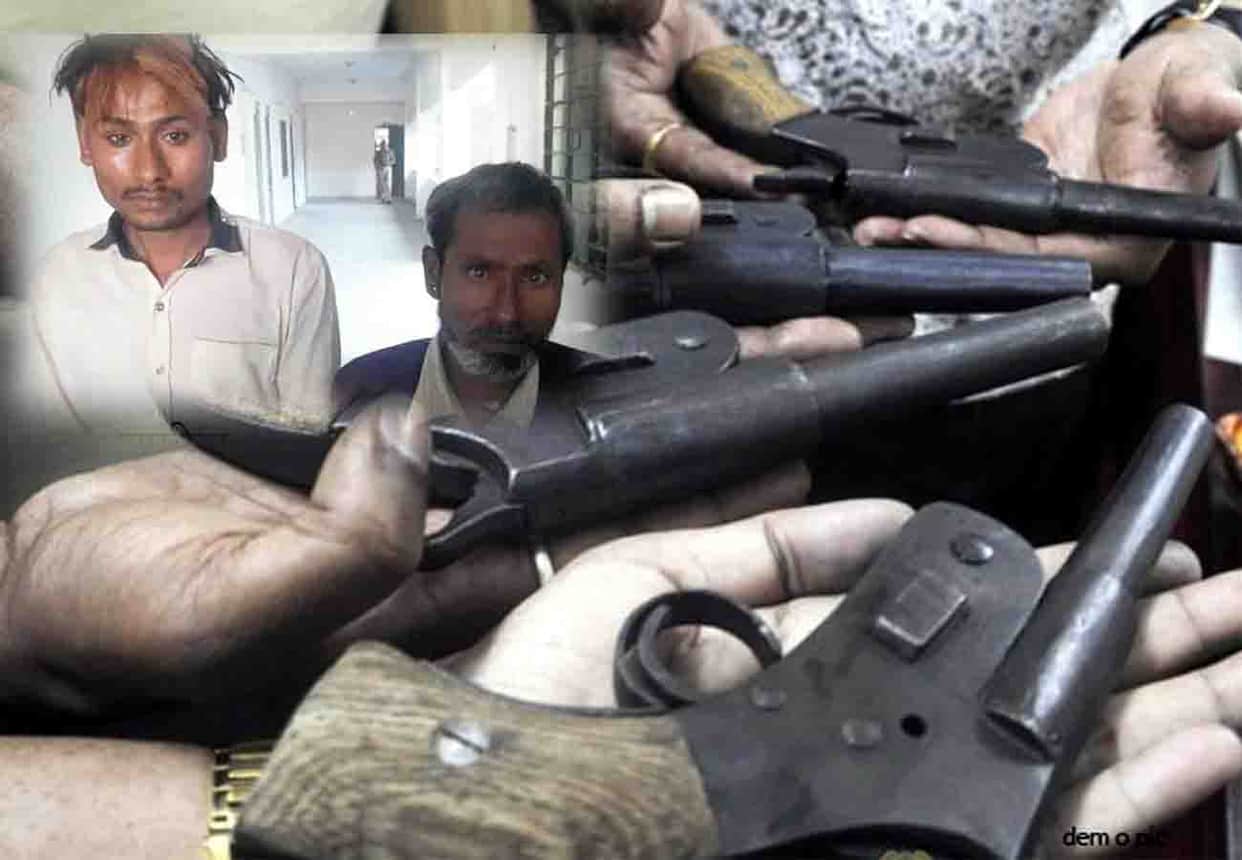 illegal arms factory caught in Kanpur naubasta