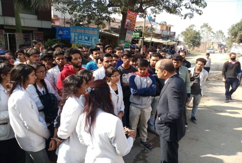 Patanjali University Not give students entry in Hostel During Cold Weather