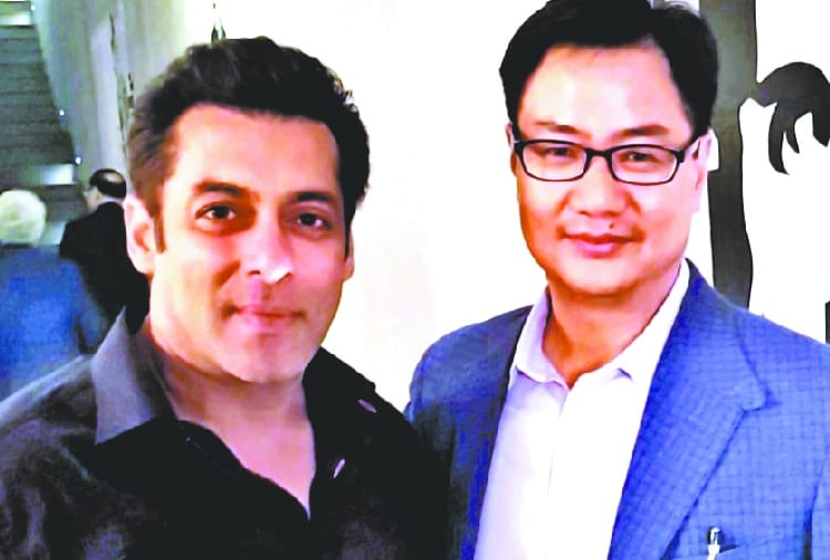 Salman Khan and Kiren Rijiju depart for Mizoram From Ludhiana