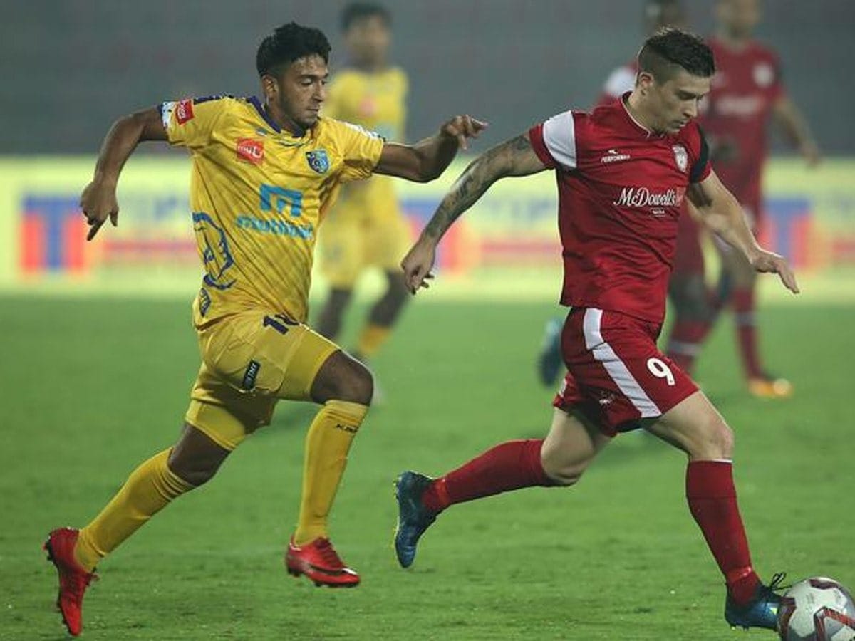 northeast united beat kerala blasters in indian super league match