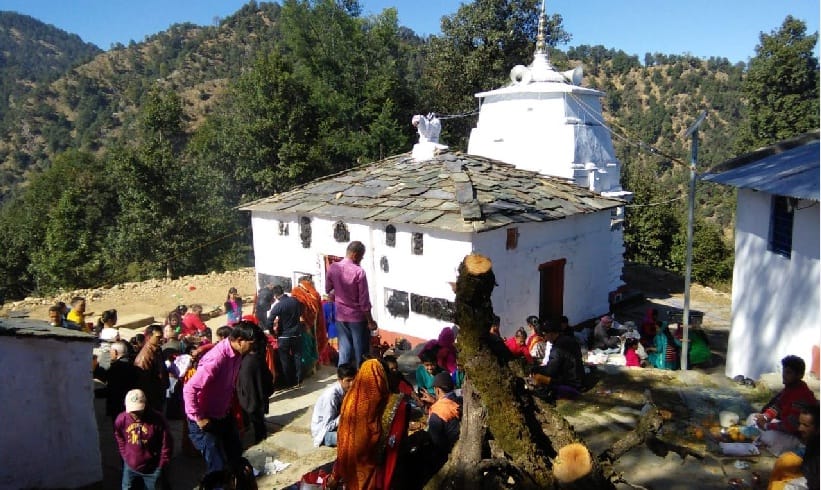 Pilgrims crowd at Pilgrims Mahadev Temple fair