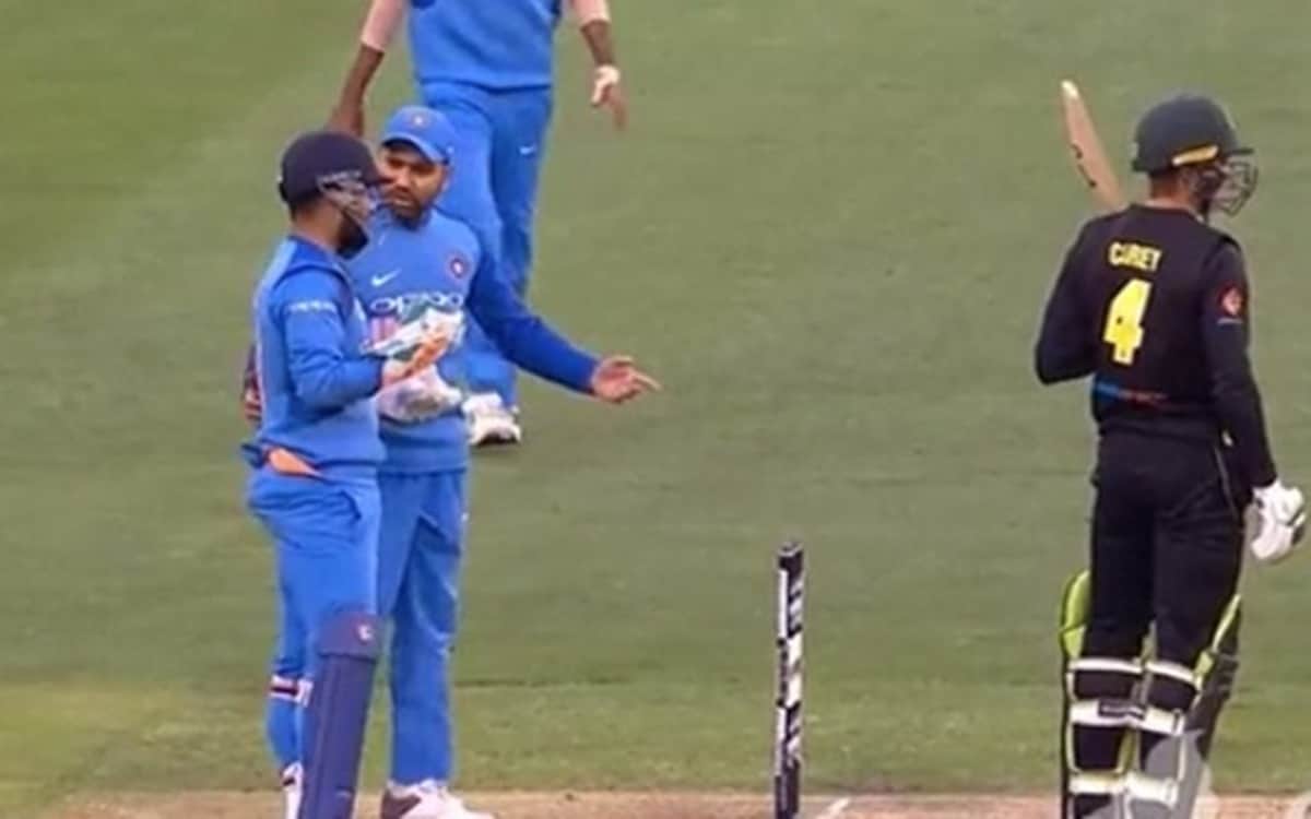 rishabh pant does a ms dhoni in second t20i against australia