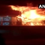 Fire broke out at HDFC bank ATM in Poona Gaon
