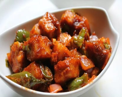 Easy delicious recipe of making chinese chilli paneer