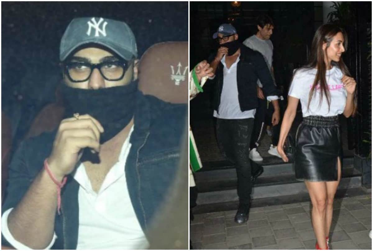 Arjun Kapoor spotted with Malaika Arora at dinner date covering his face