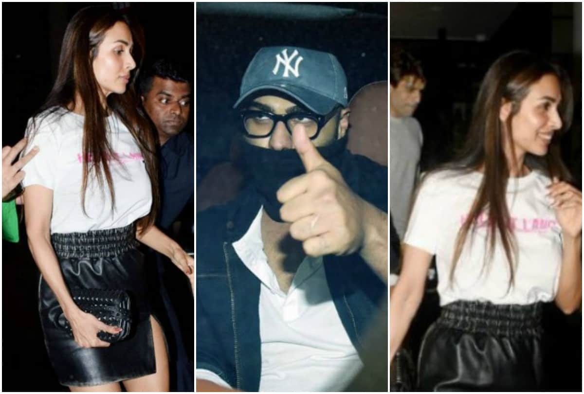 Arjun kapoor spotted outside Malaika Arora residence