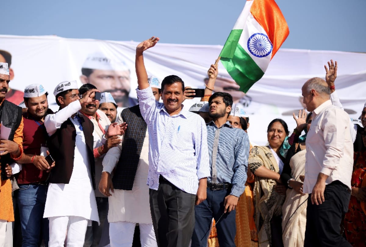 Delhi Cm Arvind kejriwal rally in Gurugram