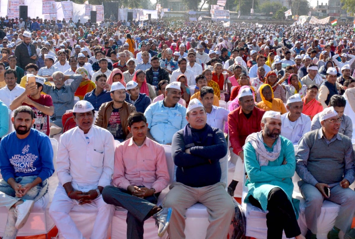 Delhi Cm Arvind kejriwal rally in Gurugram