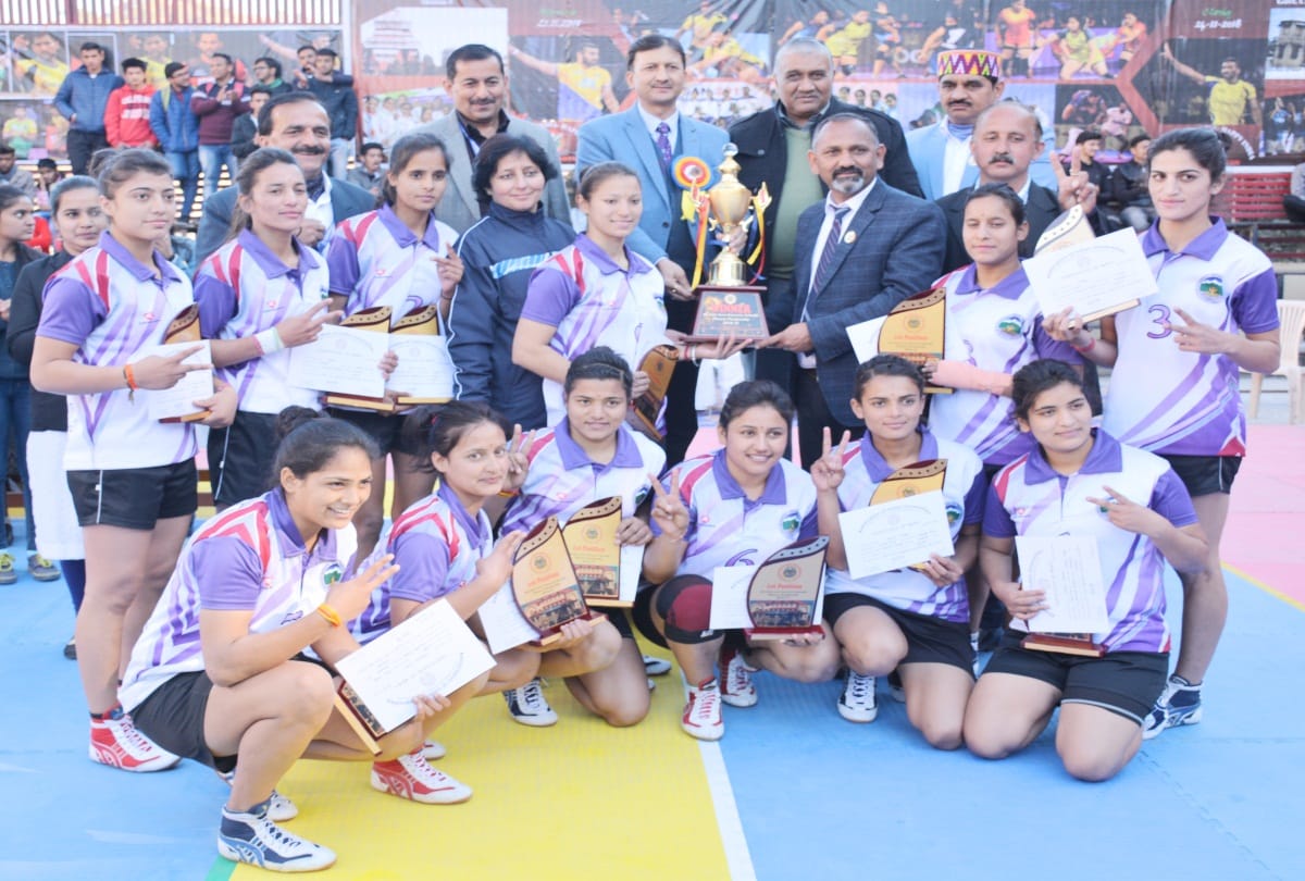 hpu team shimla won All India Women's Inter University Kabaddi championship